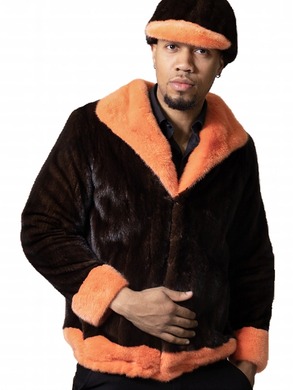 CLEARANCE One-of-a-kind Mink Fur Jacket and Matching Hat